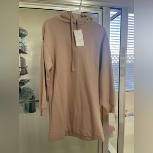 Zara Dusty Rose Long Hoodie